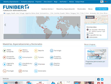 Tablet Screenshot of funiber.org.uy