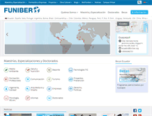 Tablet Screenshot of funiber.org.ec