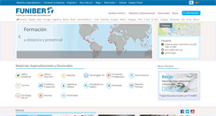 Desktop Screenshot of funiber.org.pa