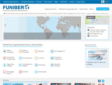 Tablet Screenshot of funiber.org.pa