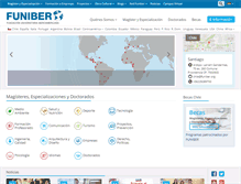 Tablet Screenshot of funiber.cl