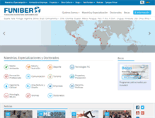 Tablet Screenshot of funiber.org